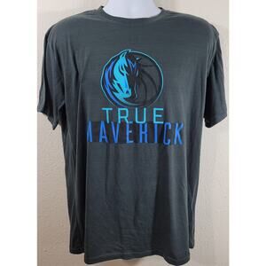 Charcoal Gray Dallas Mavericks NBA Graphic Logo True Maverick XL Lightweight